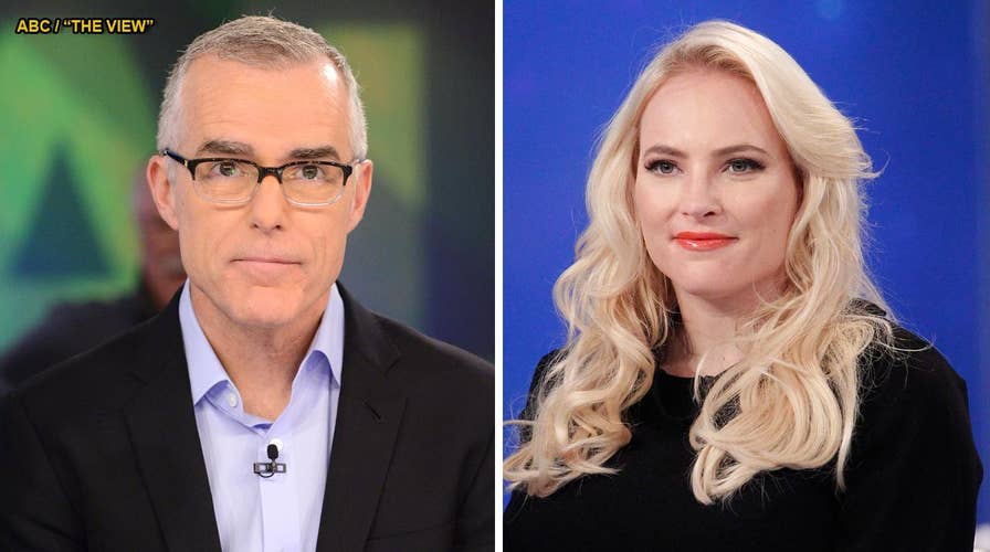 Meghan McCain stuns Andrew McCabe on 'The View' with uncomfortable question