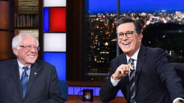 Stephen Colbert jokes about Vermont Senator Bernie Sanders officially joining the 2020 field