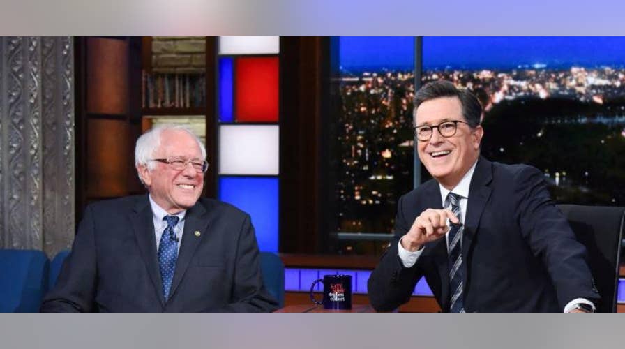 Stephen Colbert jokes about Vermont Senator Bernie Sanders officially joining the 2020 field