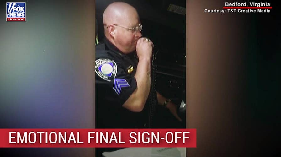Virginia cop and Marine gives final emotional sign-off from the force