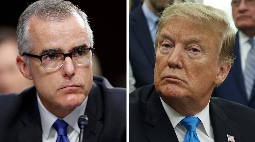 'Poor man's J. Edgar Hoover': Trump goes after fired acting FBI Director Andrew McCabe over book