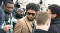 Reporters swarm Jussie Smollett as the 'Empire' star leaves his bond hearing in Chicago