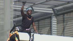 Statue of Liberty climber scales Texas building in immigration protest