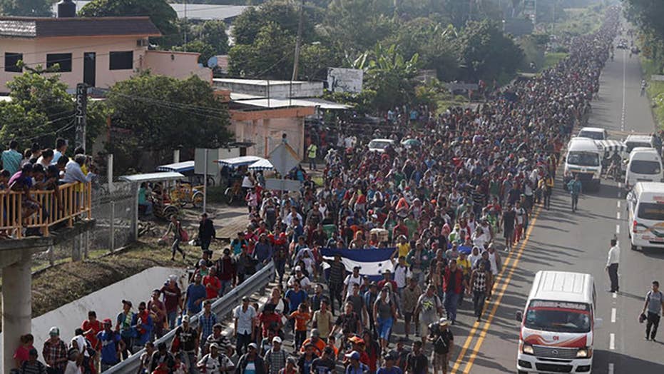 Image result for New migrant caravan forms as Mexican cities that border US keep swelling with asylum seekers
