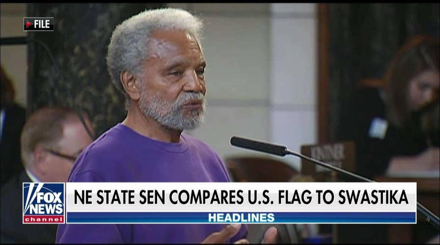 Nebraska lawmaker compares American flag to swastika