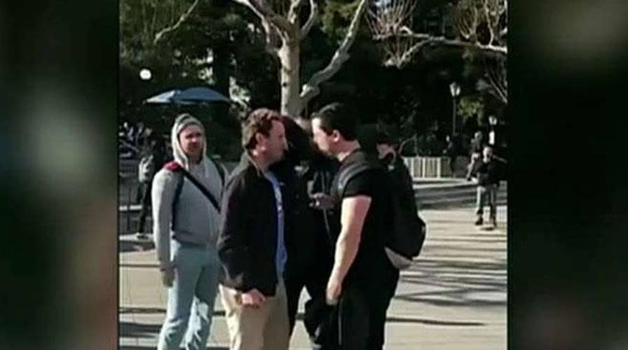 Police say they have identified a potential suspect in the assault on a conservative activist on Berkeley campus