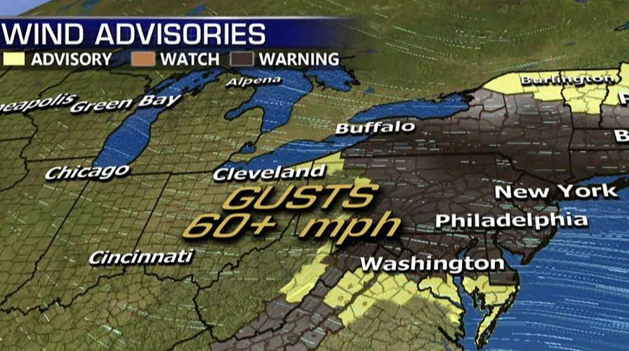 National forecast for Monday, February 25