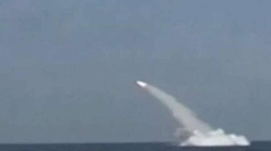 Iran claims successful submarine launch of cruise missile