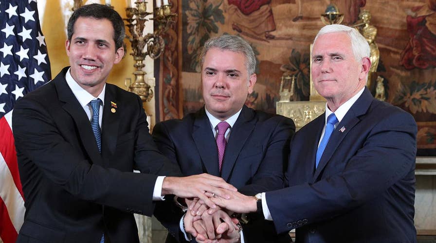 VP Pence meets with Venezuelan opposition leader Juan Guaido following weekend of violence