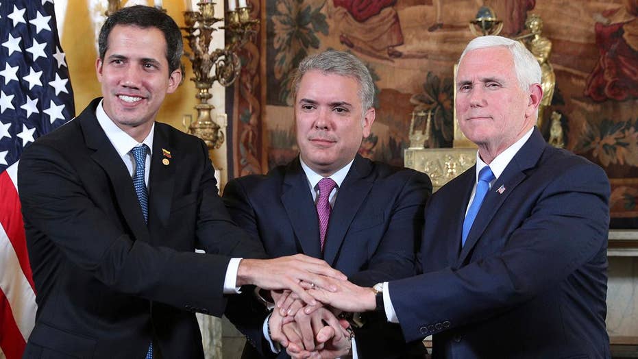 VP Pence meets with Venezuelan opposition leader Juan Guaido following weekend of violence