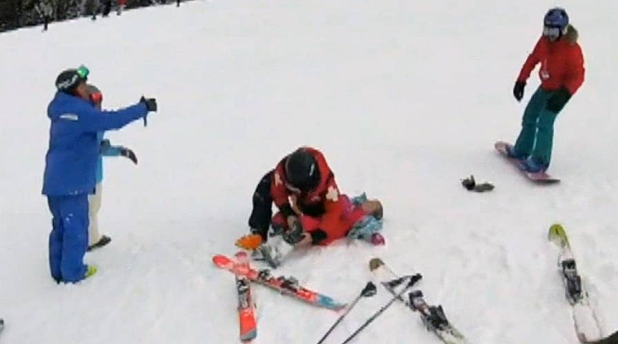 Little girl suffers compression fracture in her spine after falling off ski lift in Utah