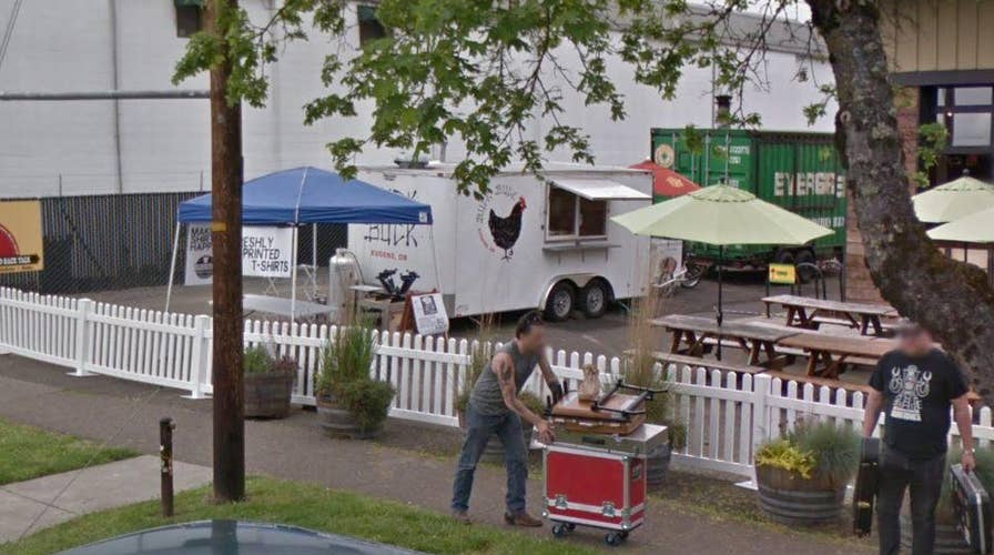 Dramatic footage captures Oregon food cart exploding
