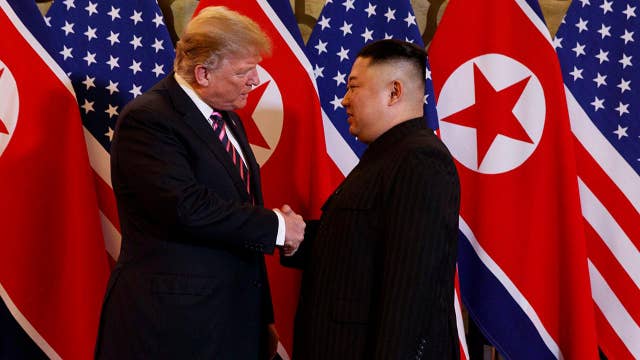 President Trump, Kim Jong Un make first joint appearance in Vietnam