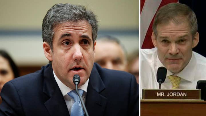 Rep. Jim Jordan argues Michael Cohen is upset he was not offered a job in the White House