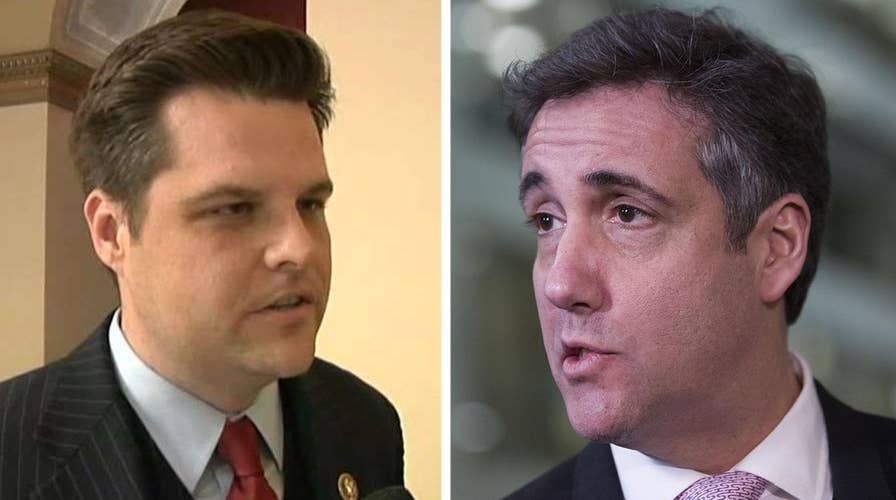 Rep. Gaetz says he was testing, not threatening, Michael Cohen on Twitter