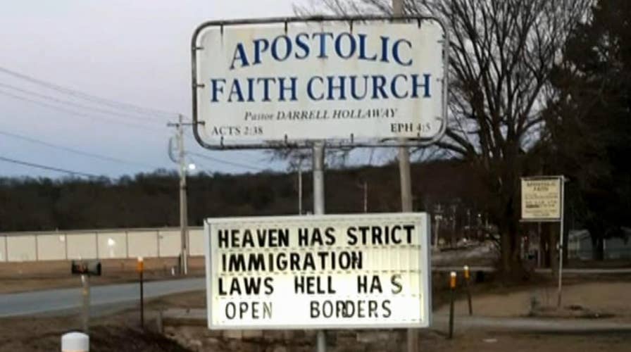 Arkansas church's 'immigration' sign wasn't meant to be political