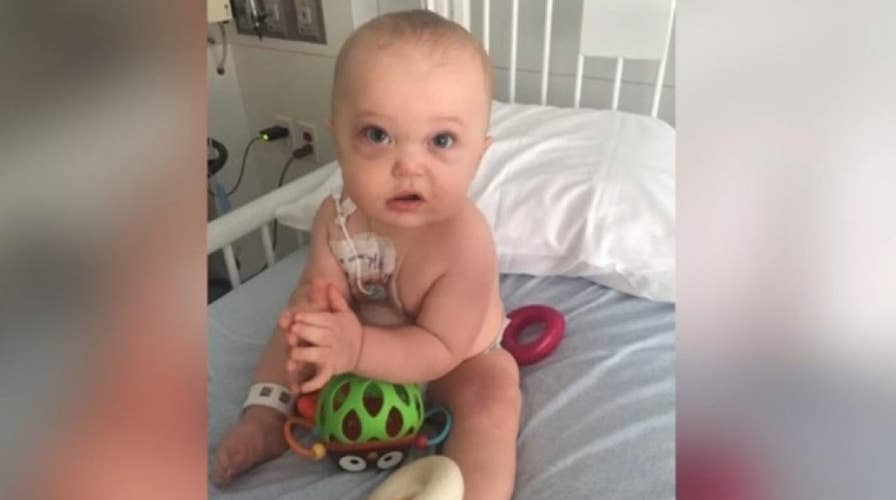 Baby diagnosed with extremely rare cancer beats the odds