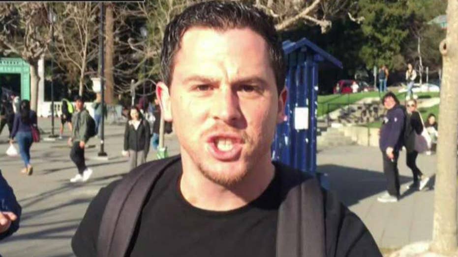 Image result for Felony charges filed against alleged attacker of conservative activistat UC-Berkeley
