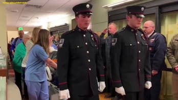 Firefighter with brain tumor given final escort through hospital on way to donate organs
