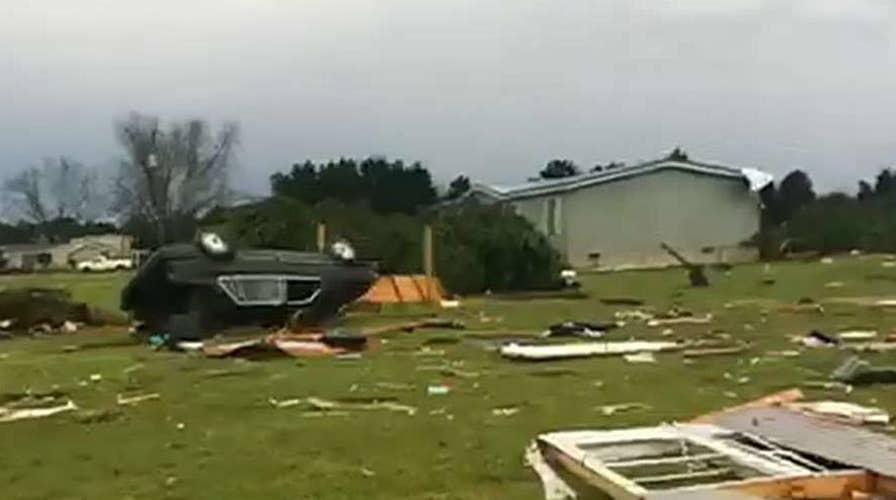 Tornadoes tear though Alabama leaving numerous people dead
