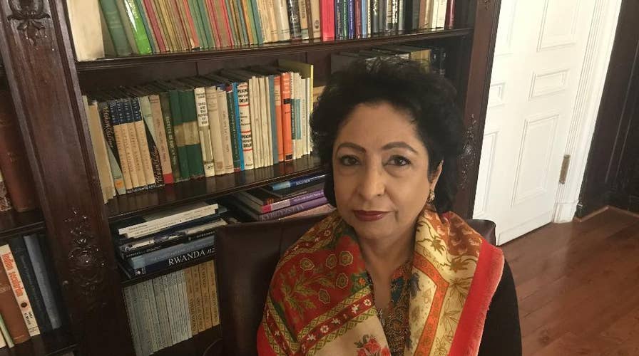 Pakistan’s UN Ambassador Maleeha Lodhi reacts to the latest in the Kashmir conflict