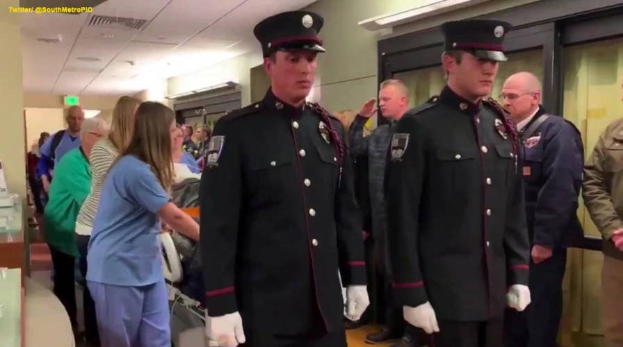 After losing his fight with an aggressive brain tumor, firefighter is given a final escort on his way to donate organs