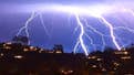 Lightning strikes in skies across Southern California