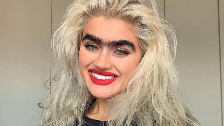 Model Sophia Hadjipanteli is challenging conventional beauty standards with her unibrow