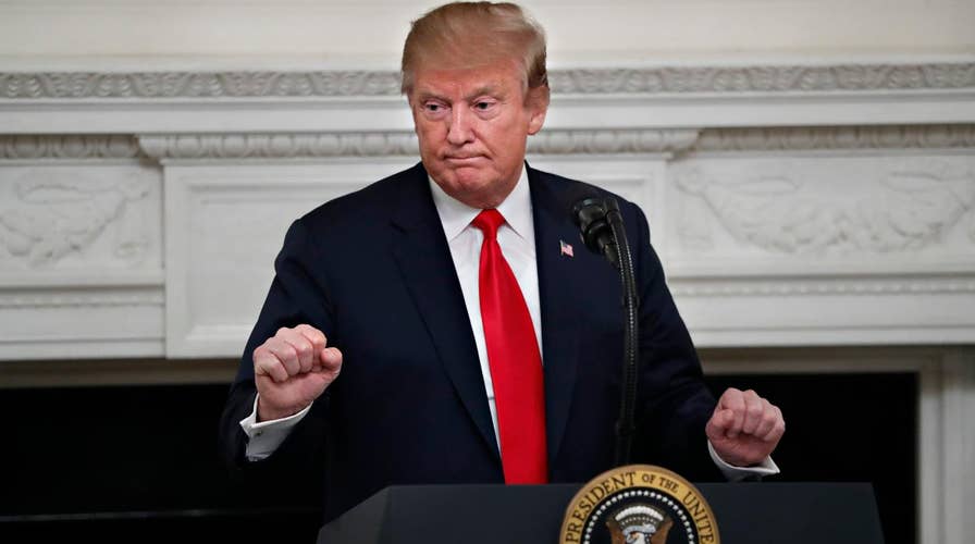 President Trump blasts House Democrats for politically motivated investigations