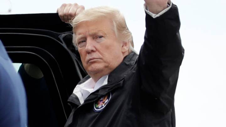 President Trump arrives in Alabama to assess damage from deadly tornado