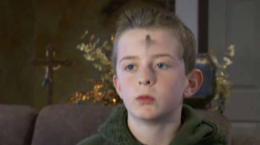 Fourth-grader told to remove Ash Wednesday ashes