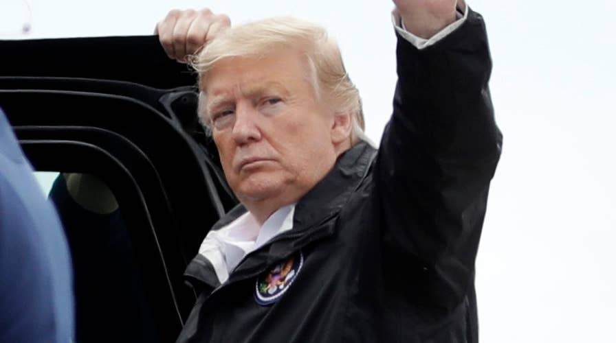 President Trump arrives in Alabama to assess damage from deadly tornado