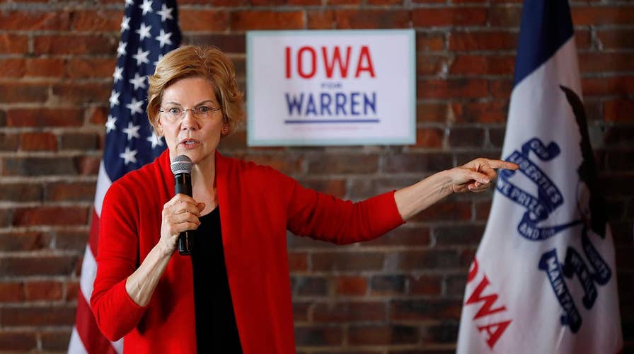 2020 Democratic presidential hopeful Elizabeth Warren calls for the breakup of giant tech companies