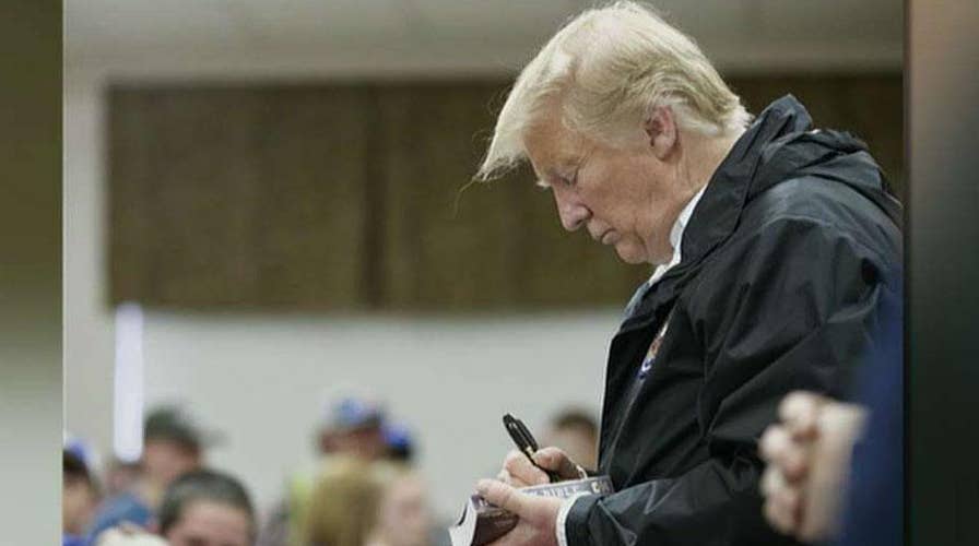 10-year-old volunteer on having bible signed by President Trump