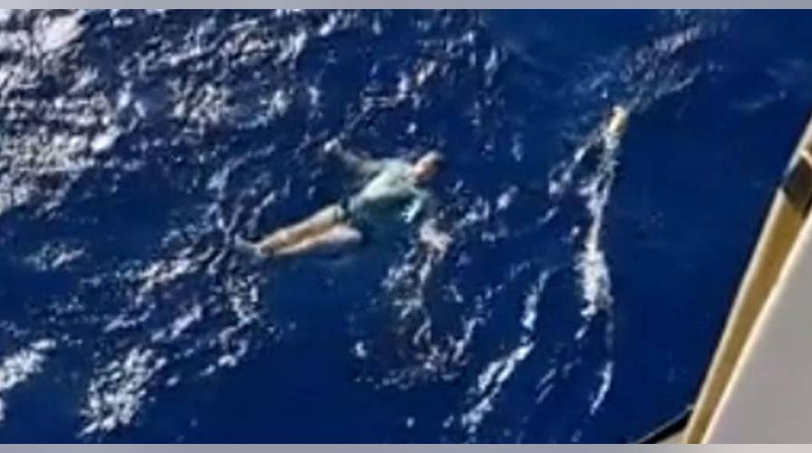 German tourist uses his jeans as a flotation device and survives being knocked overboard a yacht