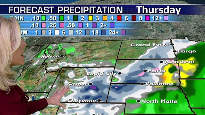 National forecast for Wednesday, March 13