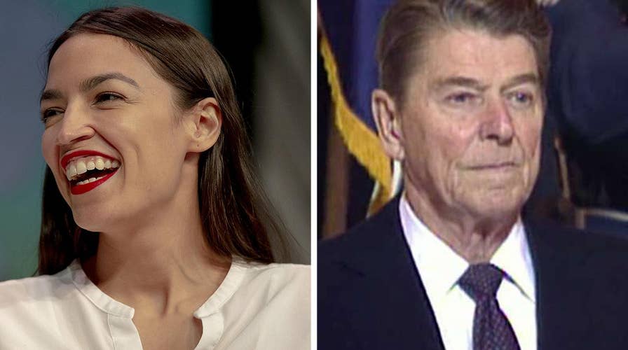 AOC blasts President Reagan for 'pitting blacks and whites against each other'