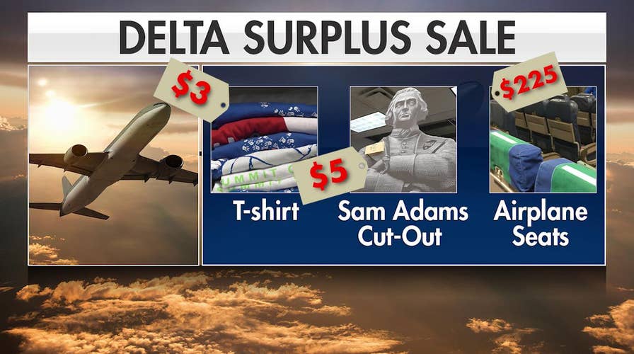 Aviation superfans flock to quirky Delta garage sale