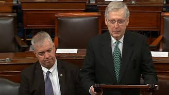 McConnell gets emotional on Senate floor saying farewell to longtime staffer
