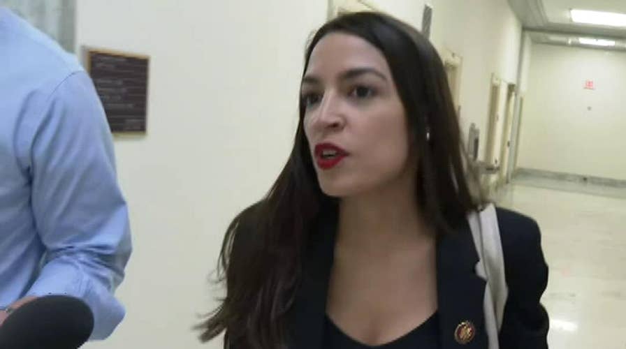 Alexandria Ocasio-Cortez says she looks forward to a real vote on the Green New Deal