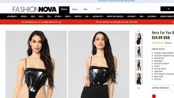 See the new item from Fashion Nova that’s being dubbed: ‘A thong with arm straps’
