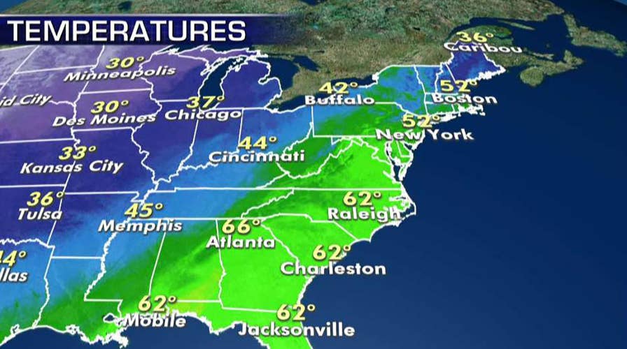 National forecast for Friday, March 15