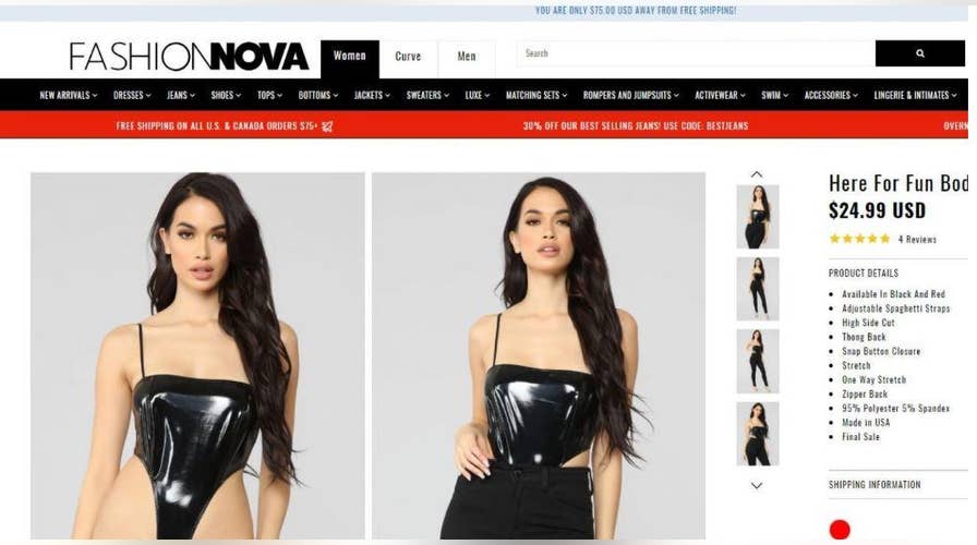 See the new item from Fashion Nova that’s being dubbed: ‘A thong with arm straps’