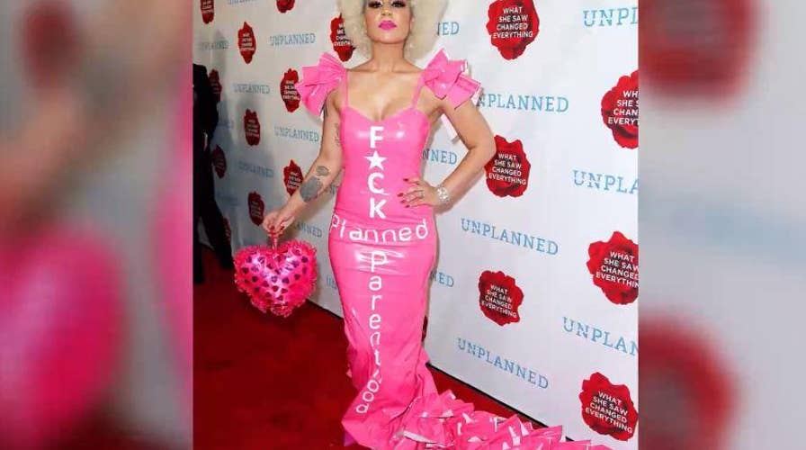 Singer Joy Villa makes a political fashion statement against Planned Parenthood