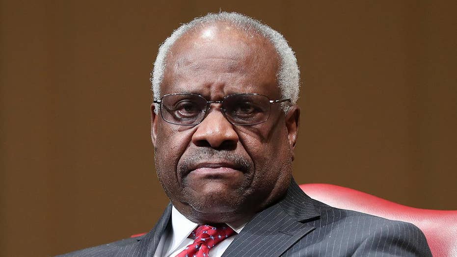 Clarence Thomas makes rare intervention during Supreme Court arguments