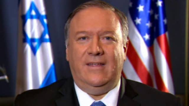 Pompeo addresses the Trump administration's efforts to push back on Iran