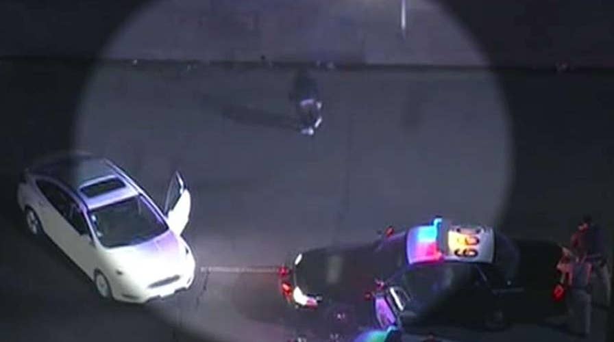 High-speed chase ends in breakdance routine