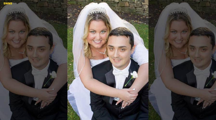 Bride has to hide her IV drip after being diagnosed with cancer just days before her wedding