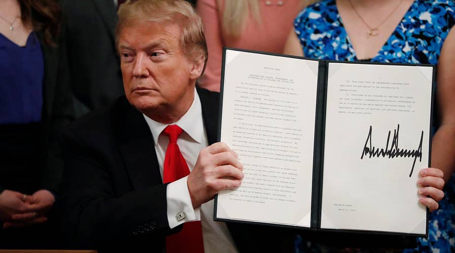 President Trump signs executive order protecting free speech on college campuses