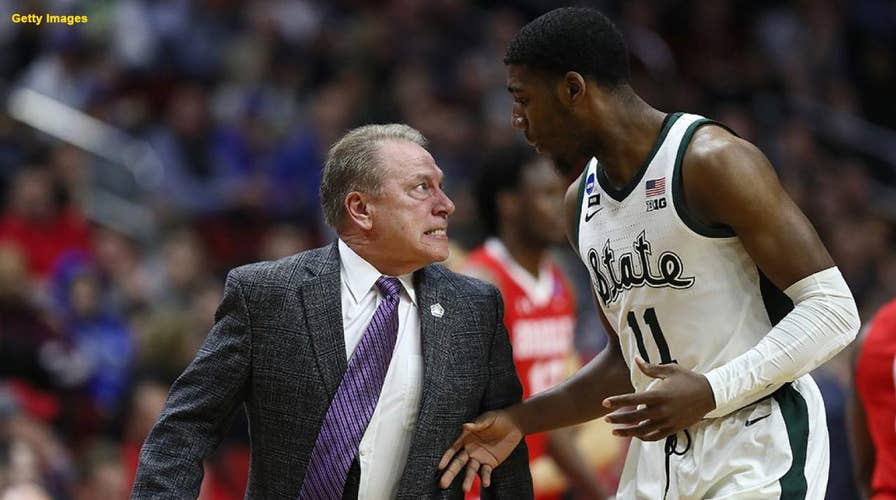 Michigan State coach Tom Izzo lashes out at freshman player during First Round of the NCAA Basketball Tournament